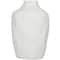 CosmoLiving by Cosmopolitan White Ceramic Faceted Vase 9" x 9" x 14"